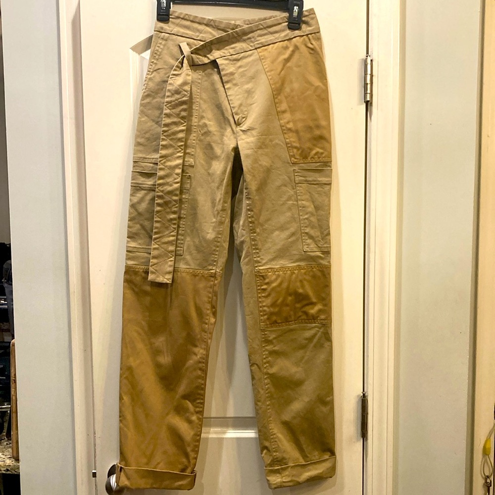 Women’s Tan Patchwork Pants